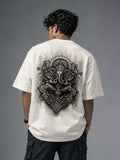 Vighnaharta Oversized Off-White T-shirt
